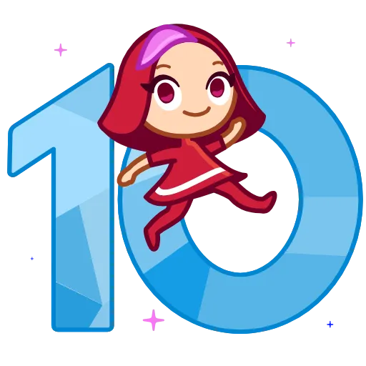 🎂 Эмодзи «10 Years of Telegram» для Telegram