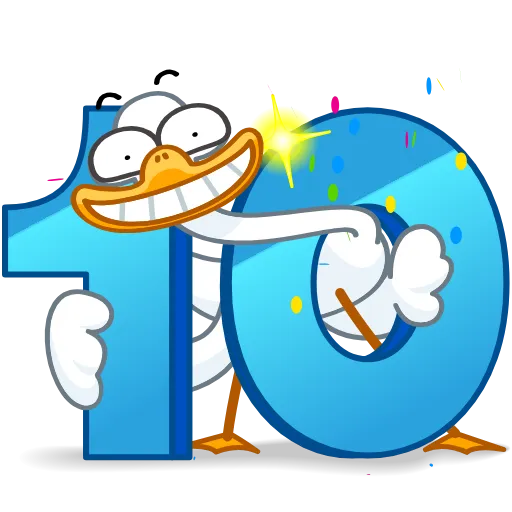 🎂 Эмодзи «10 Years of Telegram» для Telegram
