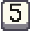 5⃣ Эмодзи «Pixel Numbers» для Telegram