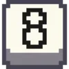 8⃣ Эмодзи «Pixel Numbers» для Telegram