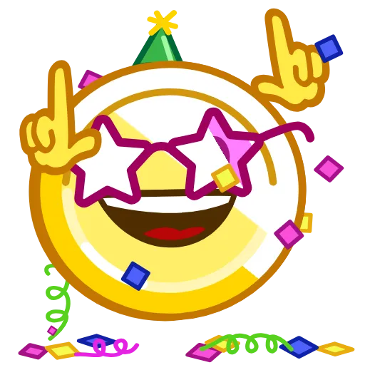 🥳 Эмодзи «The Coins» для Telegram
