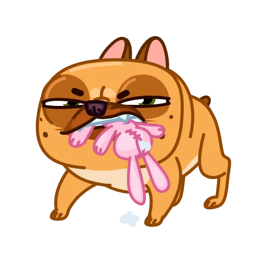 😡 Эмодзи «Harry The Frenchie» для Telegram