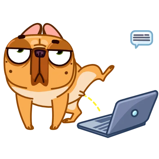 😑 Эмодзи «Harry The Frenchie» для Telegram