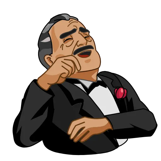 😂 Эмодзи «The Godfather» для Telegram