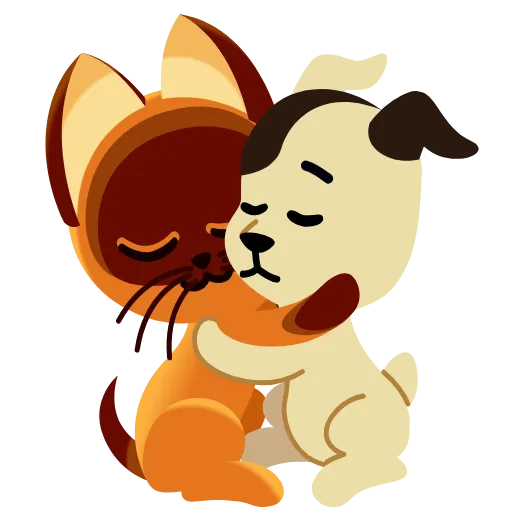 🤗 Стикер «Kittengav» для Telegram