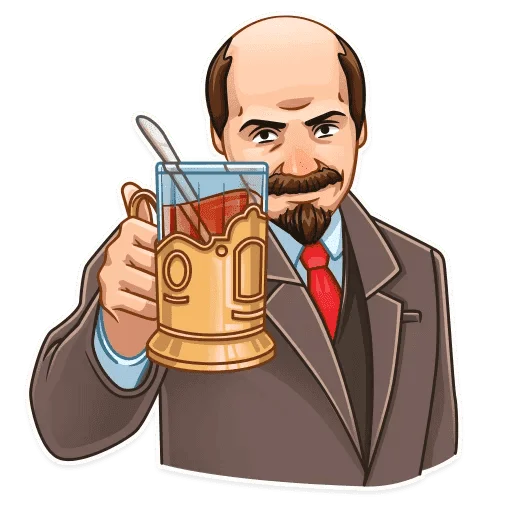 🥂 Стикер «Набор стикеров с Лениным» для Telegram