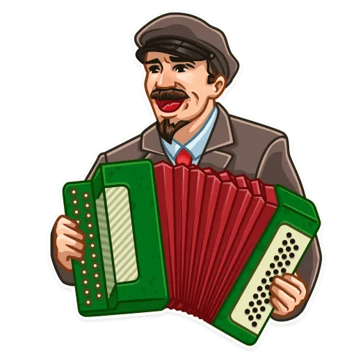 🎹 Стикер «Набор стикеров с Лениным» для Telegram