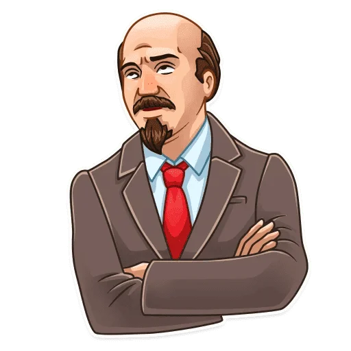 🙄 Стикер «Набор стикеров с Лениным» для Telegram