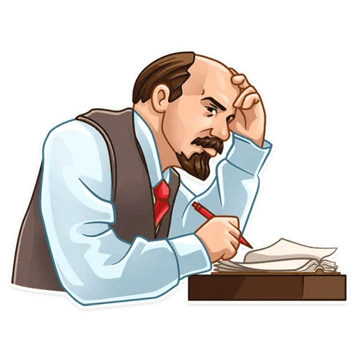 😐 Стикер «Набор стикеров с Лениным» для Telegram