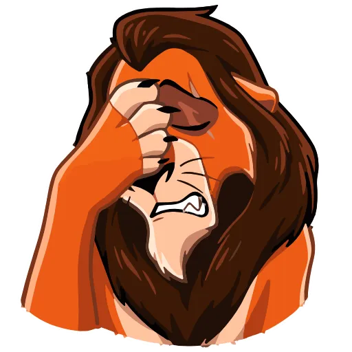 🤦‍♂️ Эмодзи «Simba» для Telegram