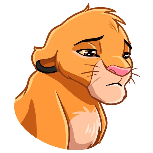 😔 Эмодзи «Simba» для Telegram