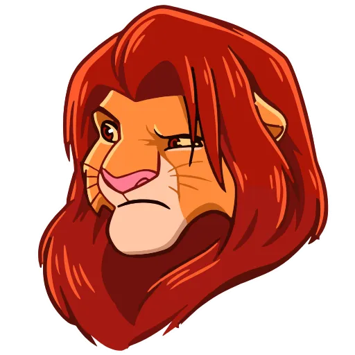 😒 Эмодзи «Simba» для Telegram
