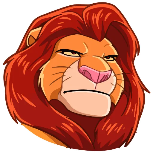 🤨 Эмодзи «Simba» для Telegram