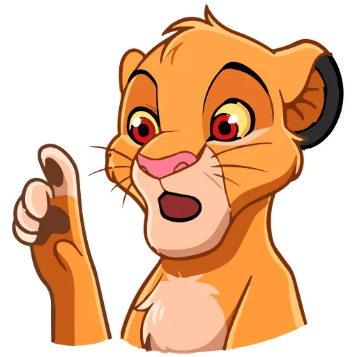 ☝️ Эмодзи «Simba» для Telegram