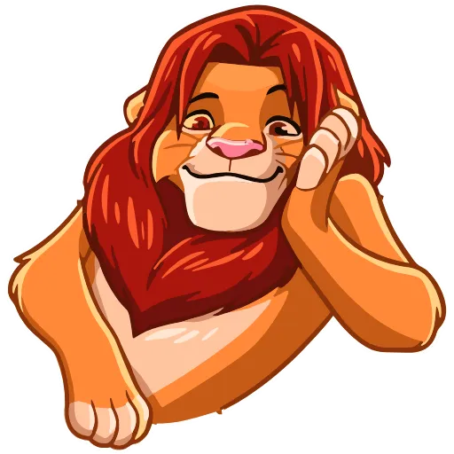 😏 Эмодзи «Simba» для Telegram