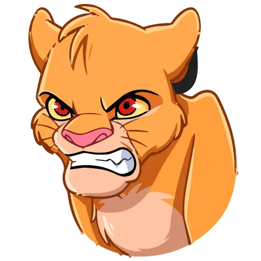 😠 Эмодзи «Simba» для Telegram
