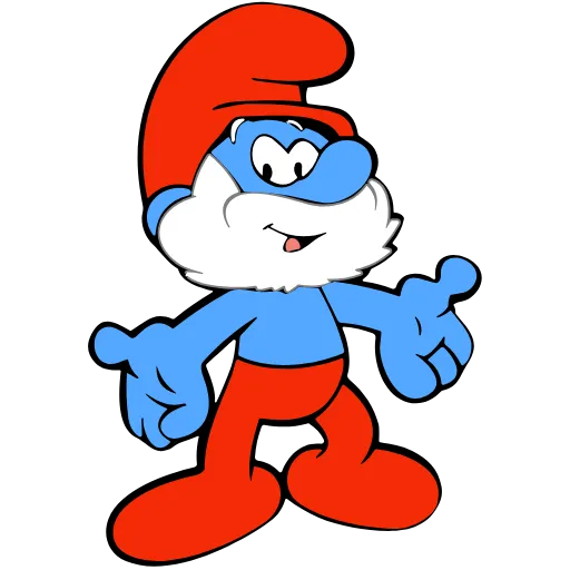 ❤️ Эмодзи «The Smurfs» для Telegram
