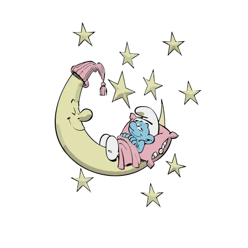 😴 Эмодзи «The Smurfs» для Telegram