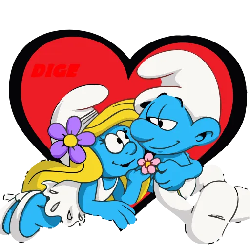 ❤️ Эмодзи «The Smurfs» для Telegram