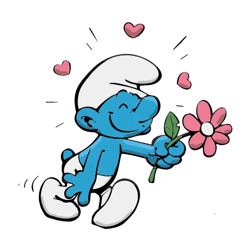 🌸 Эмодзи «The Smurfs» для Telegram