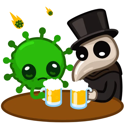 🍻 Эмодзи «The Virus» для Telegram