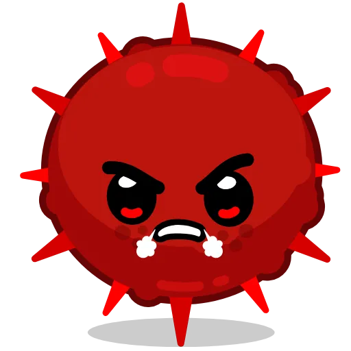 😡 Эмодзи «The Virus» для Telegram