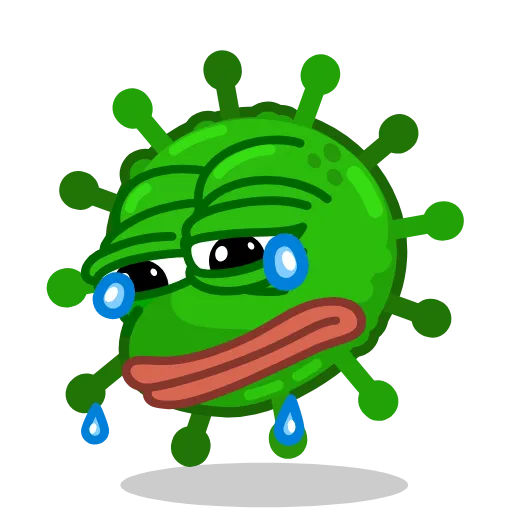 😭 Эмодзи «The Virus» для Telegram