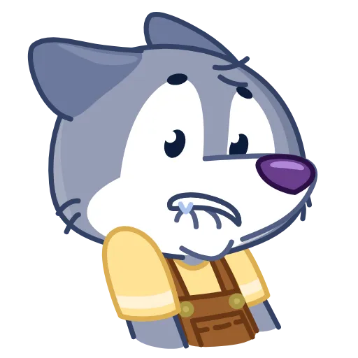 😓 Эмодзи «Theo Wolf» для Telegram