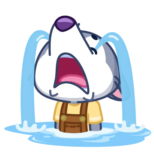 😭 Эмодзи «Theo Wolf» для Telegram