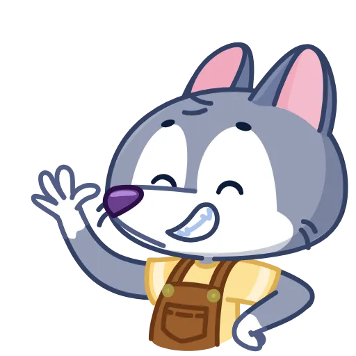 👋 Эмодзи «Theo Wolf» для Telegram