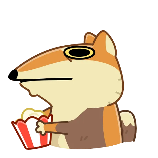 🍿 Стикер «Tibetan Fox» для Telegram