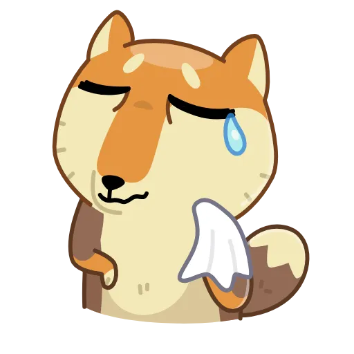 🥲 Стикер «Tibetan Fox» для Telegram