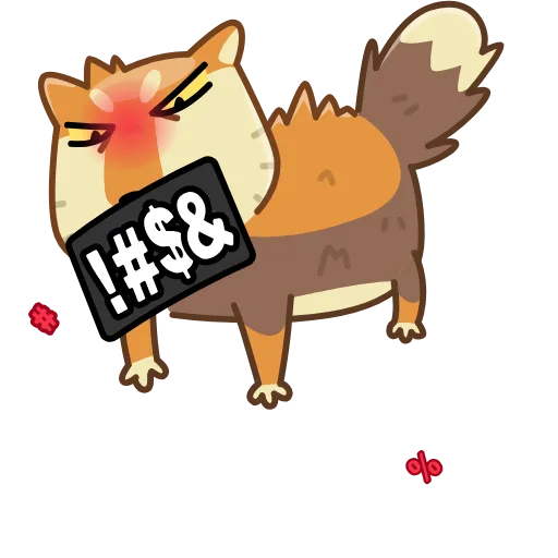 🤬 Стикер «Tibetan Fox» для Telegram