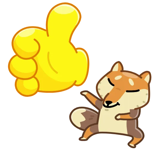 👍 Стикер «Tibetan Fox» для Telegram