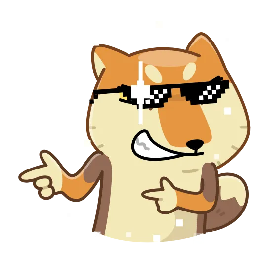 😎 Эмодзи «Tibetan Fox» для Telegram