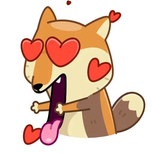 ❤️ Эмодзи «Tibetan Fox» для Telegram