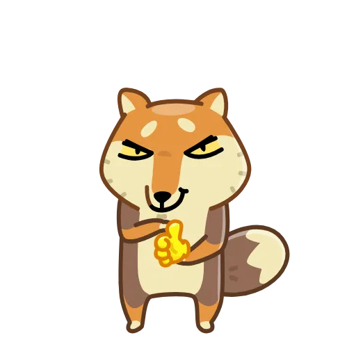 👍 Эмодзи «Tibetan Fox» для Telegram
