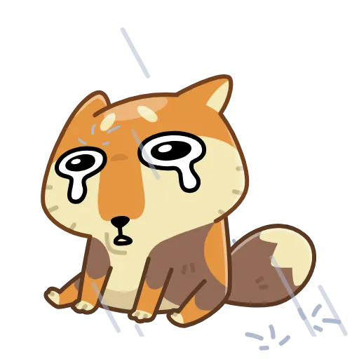 😭 Эмодзи «Tibetan Fox» для Telegram