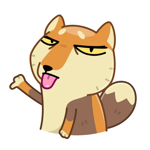 👎 Эмодзи «Tibetan Fox» для Telegram