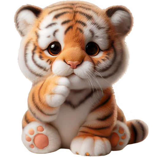 🥺 Стикер «Милый тигренок» для Telegram