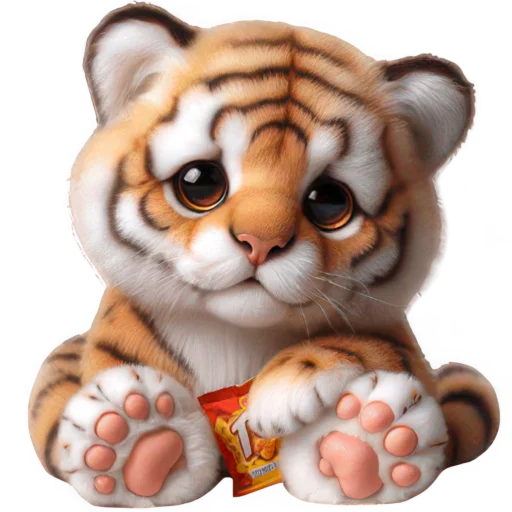 🥺 Стикер «Милый тигренок» для Telegram
