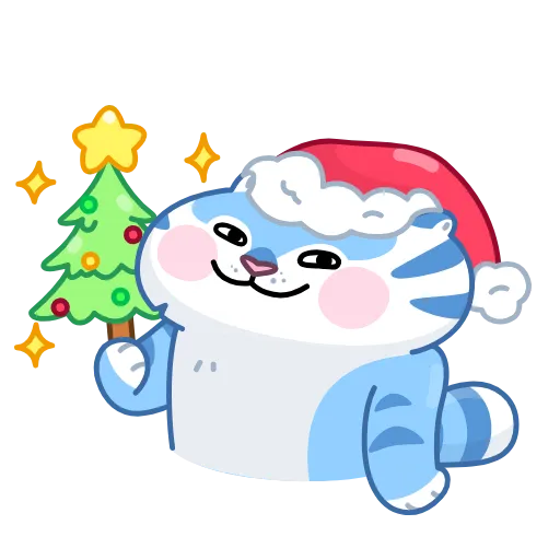 🎄 Эмодзи «Тигр Амур» для Telegram