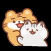 ❤️ Эмодзи «Tiger & Cat» для Telegram