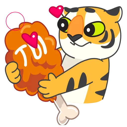 😘 Эмодзи «Анимированный набор эмоджи с Тигрусом» для Telegram