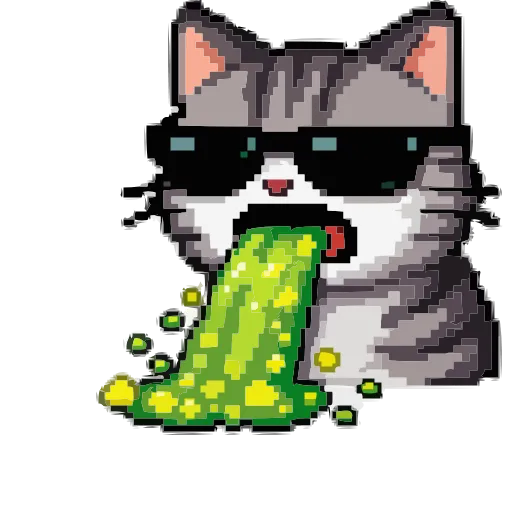 🤢 Эмодзи «Кот Тихон» для Telegram