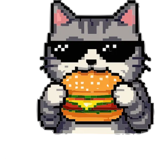 🍔 Эмодзи «Кот Тихон» для Telegram