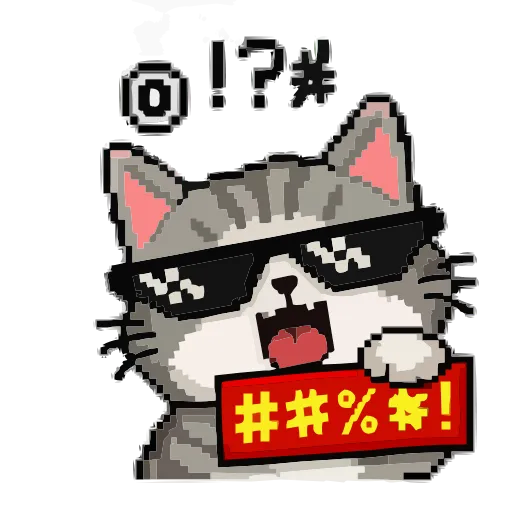 🤬 Эмодзи «Кот Тихон» для Telegram