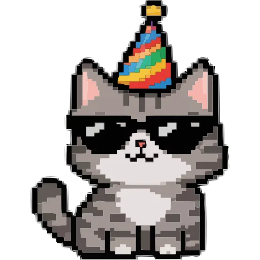 🥳 Эмодзи «Кот Тихон» для Telegram