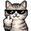🖕 Эмодзи «Кот Тихон» для Telegram