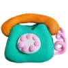 ☎️ Эмодзи «Tiny Clay» для Telegram